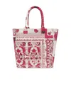 Isabel Marant Patterned Small Tote Bag With 2 Handles In Red