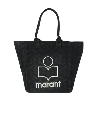 Isabel Marant Yenky Logo Tote Bag In Black