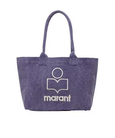 Isabel Marant Yenky Logo Tote Bag In Purple