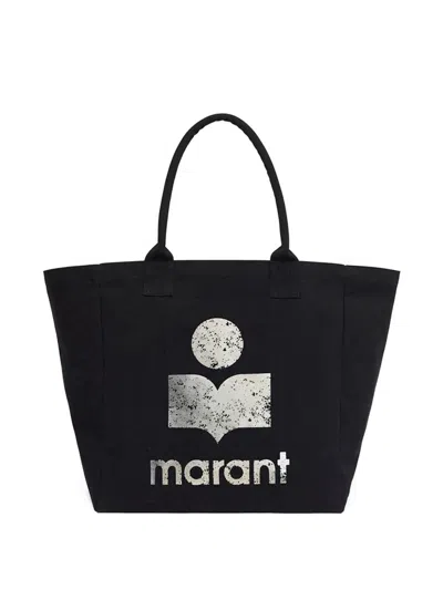Isabel Marant Yenky Logo-detail Tote Bag In Black