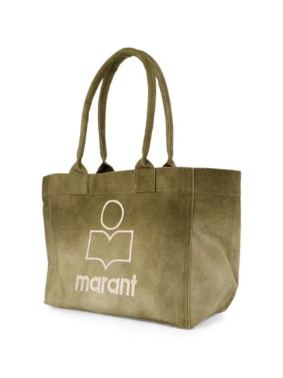 Isabel Marant Yenky Logo-print Tote Bag In Green