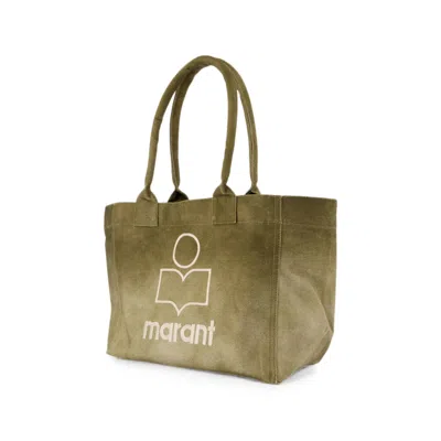 Isabel Marant Yenky Logo-print Tote Bag In Green