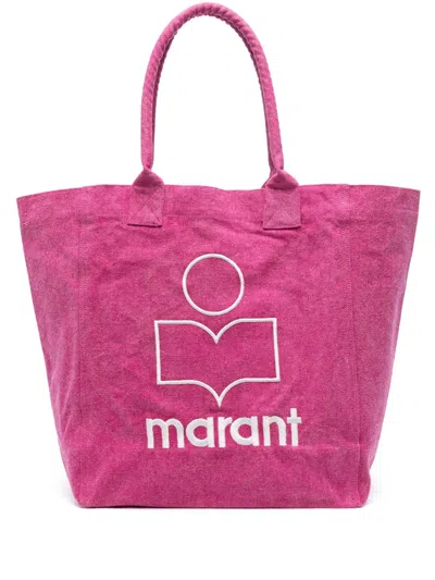 Isabel Marant Yenky Organic Cotton Tote Bag In Pink
