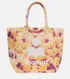 Isabel Marant Yenky Printed Tote Bag In Yellow