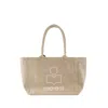 Isabel Marant Yenky Shoulder Bag - Cotton - Beige In Pink
