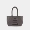 Isabel Marant Yenky Shoulder Bag -  - Cotton - Grey In Grey