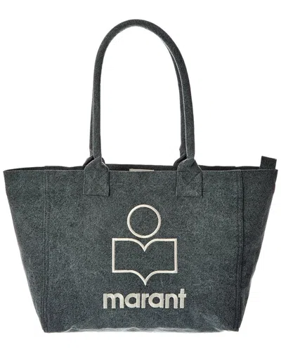 Isabel Marant Yenky Small Canvas Tote In Black