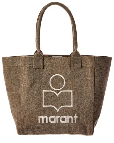 Isabel Marant Yenky Small Canvas Tote In Brown