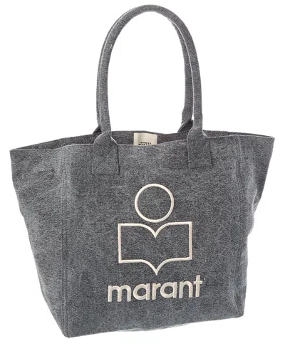 Isabel Marant Yenky Small Canvas Tote In Grey