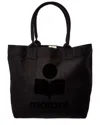 Isabel Marant Yenky Small Canvas Tote, Ns In Black