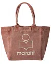 Isabel Marant Yenky Small Canvas Tote In Brown