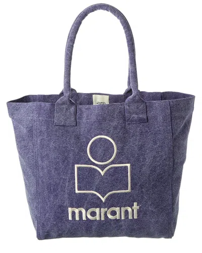 Isabel Marant Yenky Small Canvas Tote In Purple