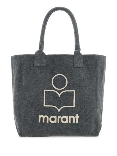 Isabel Marant Yenky Small Cotton Tote In Black