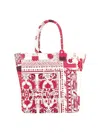 Isabel Marant Patterned Small Tote Bag With 2 Handles In Pink