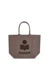 Isabel Marant Yenky Cotton Rectangular Tote Bag In Multi