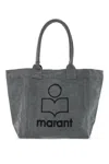 Isabel Marant Women Yenky Zipped Canvas Tote Bag In Grey
