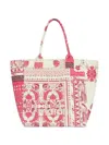Isabel Marant Floral Print Dual Handles Tote Bag In Pink