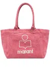 Isabel Marant Unisex Small Yenky Tote Bag In Berry In Pink