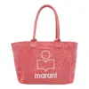 Isabel Marant Unisex Small Yenky Tote Bag In Berry In Pink