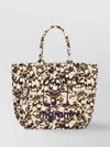 Isabel Marant Yenky Washed Cotton Shoulder Bag With Top Handles