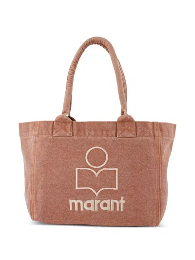 Isabel Marant Yenky Zip Logo-embroidered Tote Bag In Brown