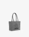 Isabel Marant Yenky Zipped Tote Bag In Gray