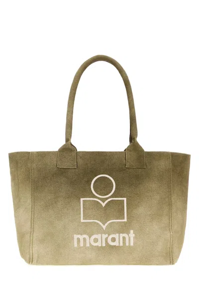 Isabel Marant Yenky Logo-embroidered Tote Bag In Green