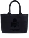 Isabel Marant Yenky Zipped Canvas Tote In Black