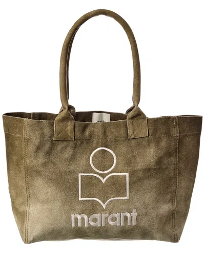 Isabel Marant Yenky Zipped Canvas Tote In Brown