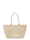 Isabel Marant Yenky Zipped Cotton Shoulder Bag In Sand