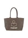 Isabel Marant Rectangular Top Handles Tote Bag In Brown