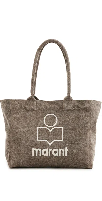 Isabel Marant Yenky Zipped Tote Bag Dark Khaki