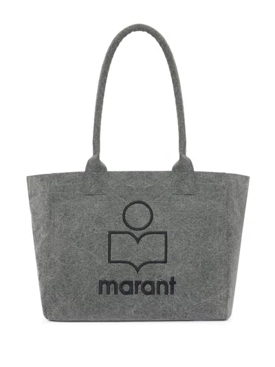 Isabel Marant Yenky Zipped Tote Bag In Grau