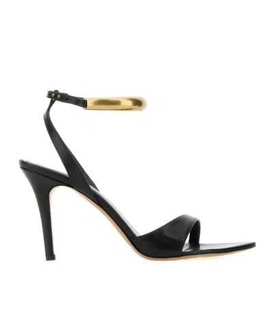 Isabel Marant Yluan Ankle Strap Sandals In Black