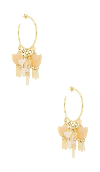 Isabel Marant Yue Large Hoop Earrings In Gold