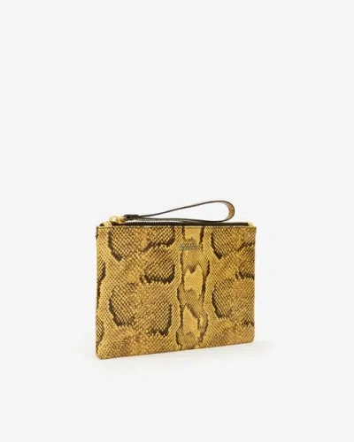 Isabel Marant Yuki Pouch In Yellow