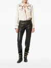 Isabel Marant Yzea Beaded Embroidered Shirt In Neutral