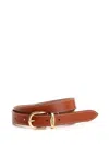 Isabel Marant Logo Engraved Buckle Belt In Brown