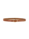 Isabel Marant Logo Engraved Buckle Belt In Brown