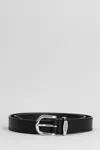 Isabel Marant Zadd Leather Belt In Black