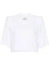 Isabel Marant White Cotton Oversize Zaely T-shirt In White