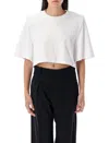 Isabel Marant Cropped T-shirt Short Sleeves In White