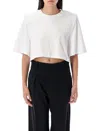 Isabel Marant Cropped T-shirt Short Sleeves In White