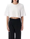 Isabel Marant Cropped T-shirt Short Sleeves In White