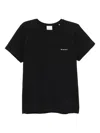 Isabel Marant Minimalist Black Cotton Short-sleeve T-shirt In Black