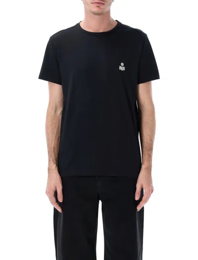 Isabel Marant Marant Zafferh Cotton Logo T-shirt In Black