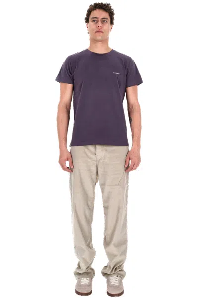 Isabel Marant Zafferh Model Cotton Logo T-shirt In Purple