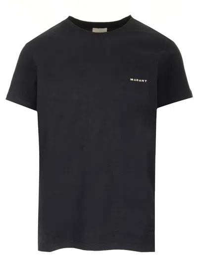 Isabel Marant Minimalist Black Cotton Short-sleeve T-shirt
