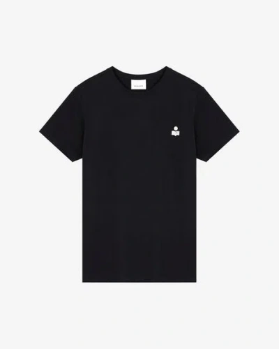 Isabel Marant Zafferh Tee-shirt In Black And Ecru