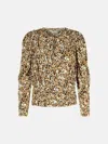 Isabel Marant 'zagra' Beige Silk Blouse In Beige